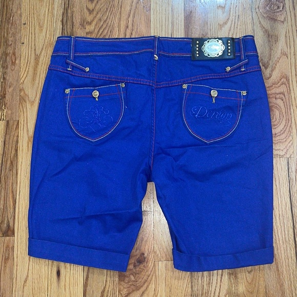 DS Lyric Blue Heron Bermuda Shorts V2